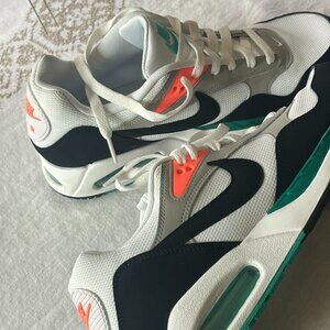 NIKE AIR MAX CORRELATE MEN'S 11.5 GREY WHITE BLACK CORAL TEAL SNEAKERS